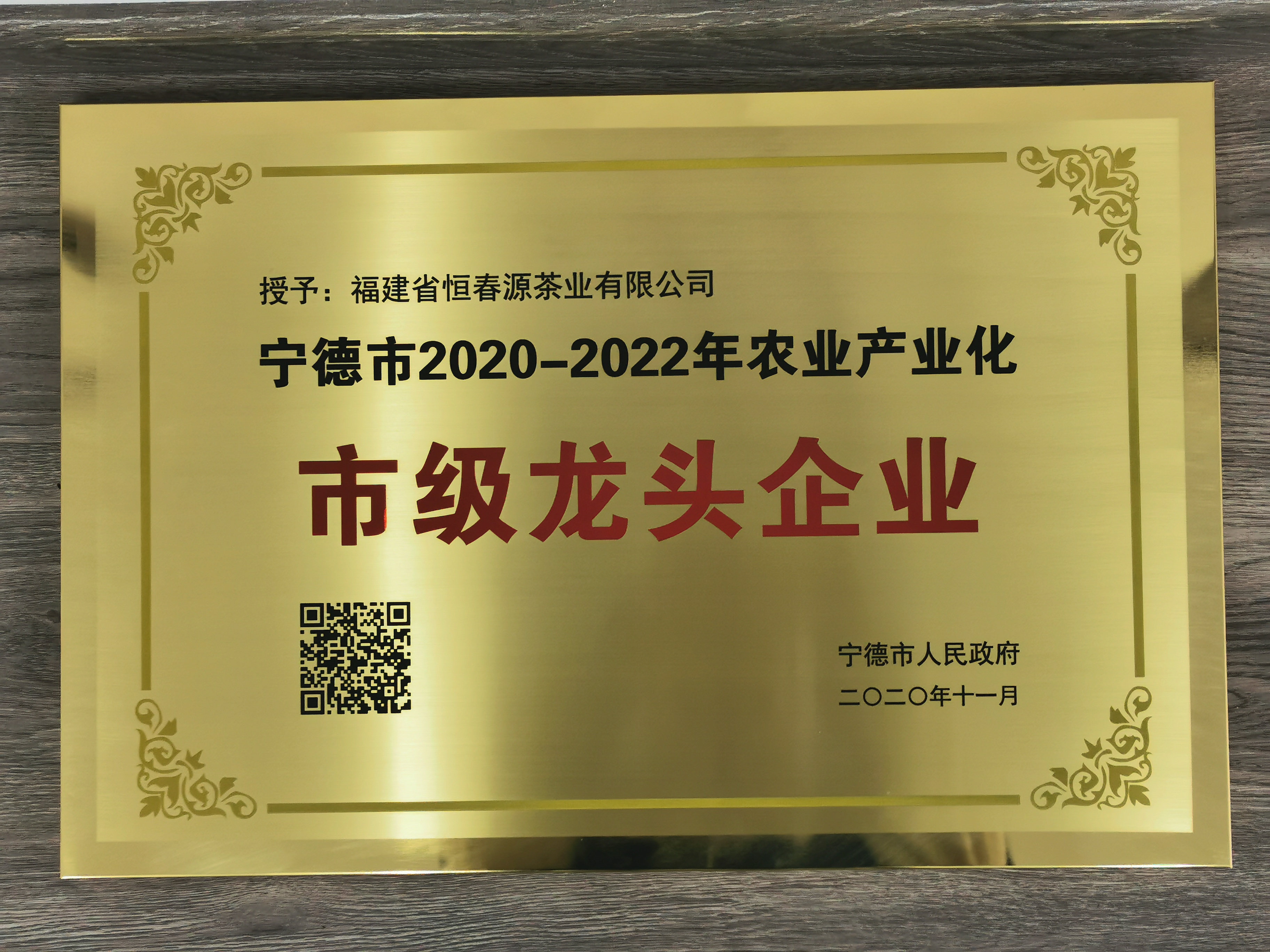 2020-2022市級龍頭企業(yè)